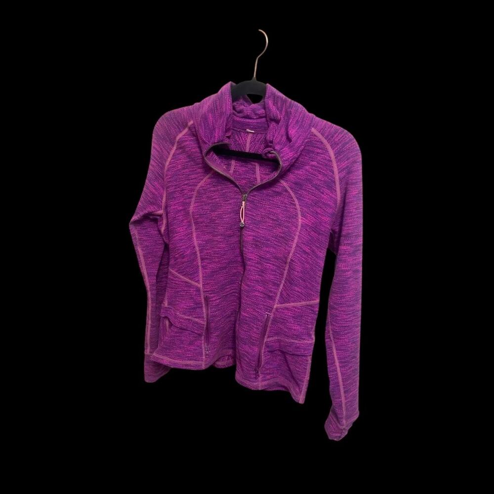 Lululemon Hustle In Your Bustle Jacket Size 12 Purple Space Dye Luon
